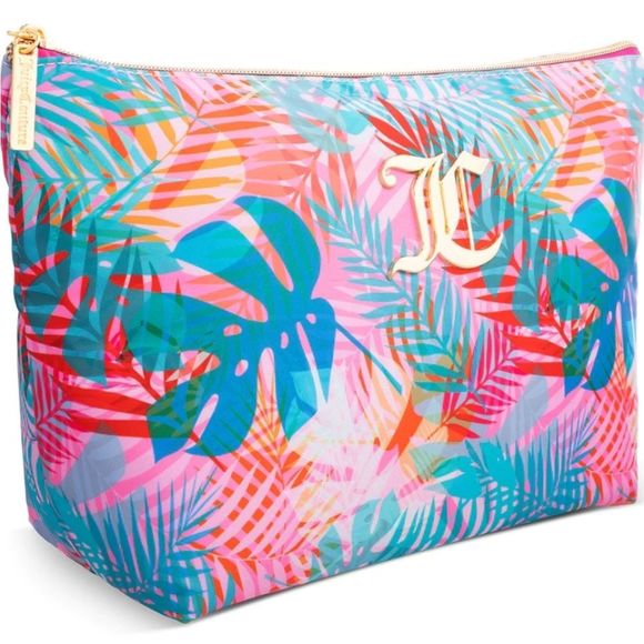 Juicy Couture Tropical Palm Monogram Cosmetic Pouch - Picture 5 of 6